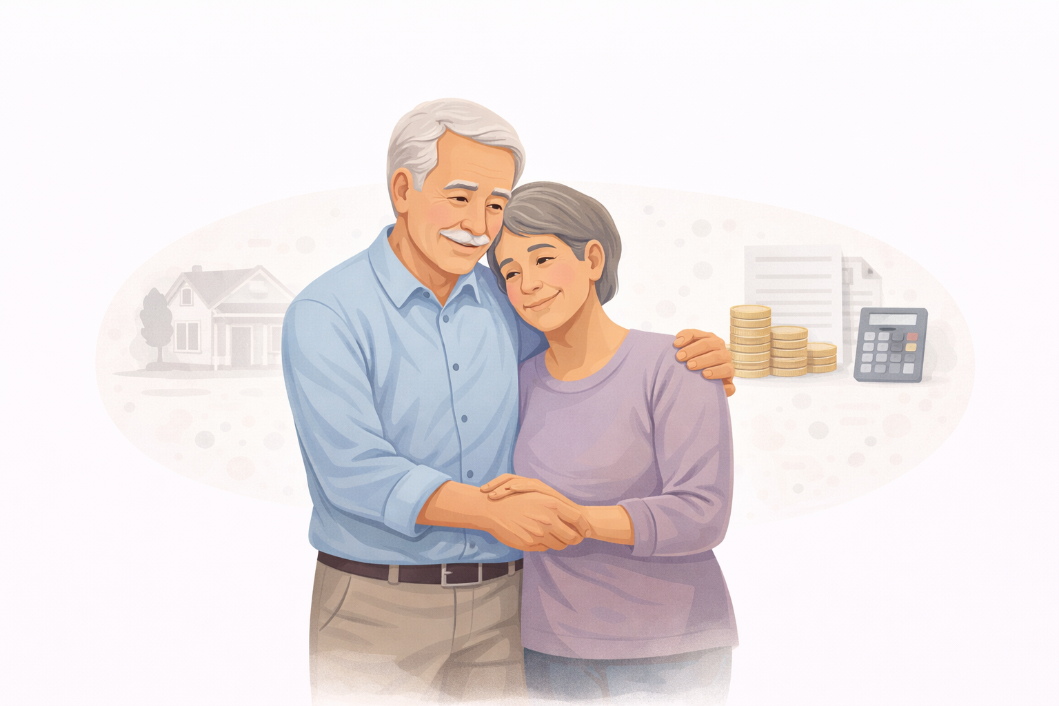 Pessoa idosa feliz recebendo aposentadoria por idade